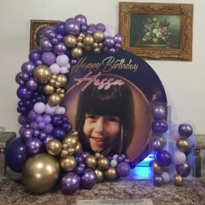 customized kids birthday balloon decoration setup