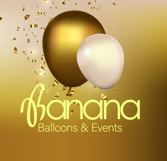 Banana balloons party UAE