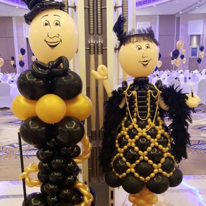 customized balloons shaped man and women for festive seasons Christmas and New Year party